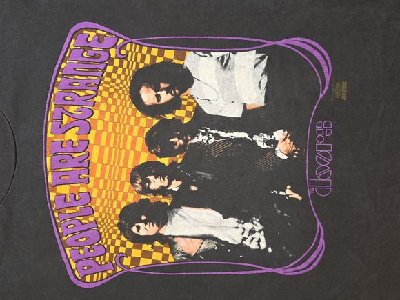 Vtg '91 The Doors Band T-Shirt Size XL People Are Strange When You're A Stranger - Picture 2 of 10